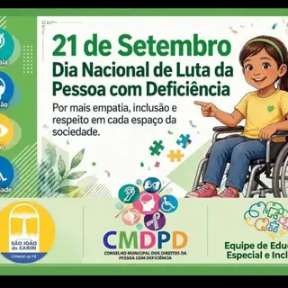 21 de setembro | Dia Nacional de Luta da Pessoa com Deficiência 💚