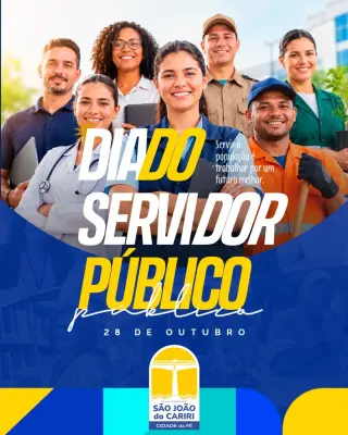 28 de Outubro | Dia do Servidor Público 💙