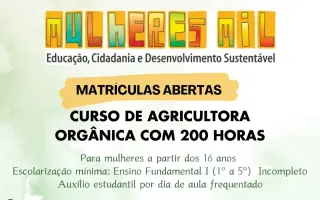 São João do Cariri abre inscrições para curso de Agricultura Orgânica