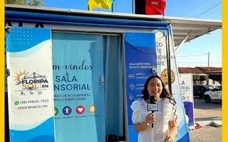 Sala sensorial móvel garante inclusão na Semana dos Desfiles Cívicos