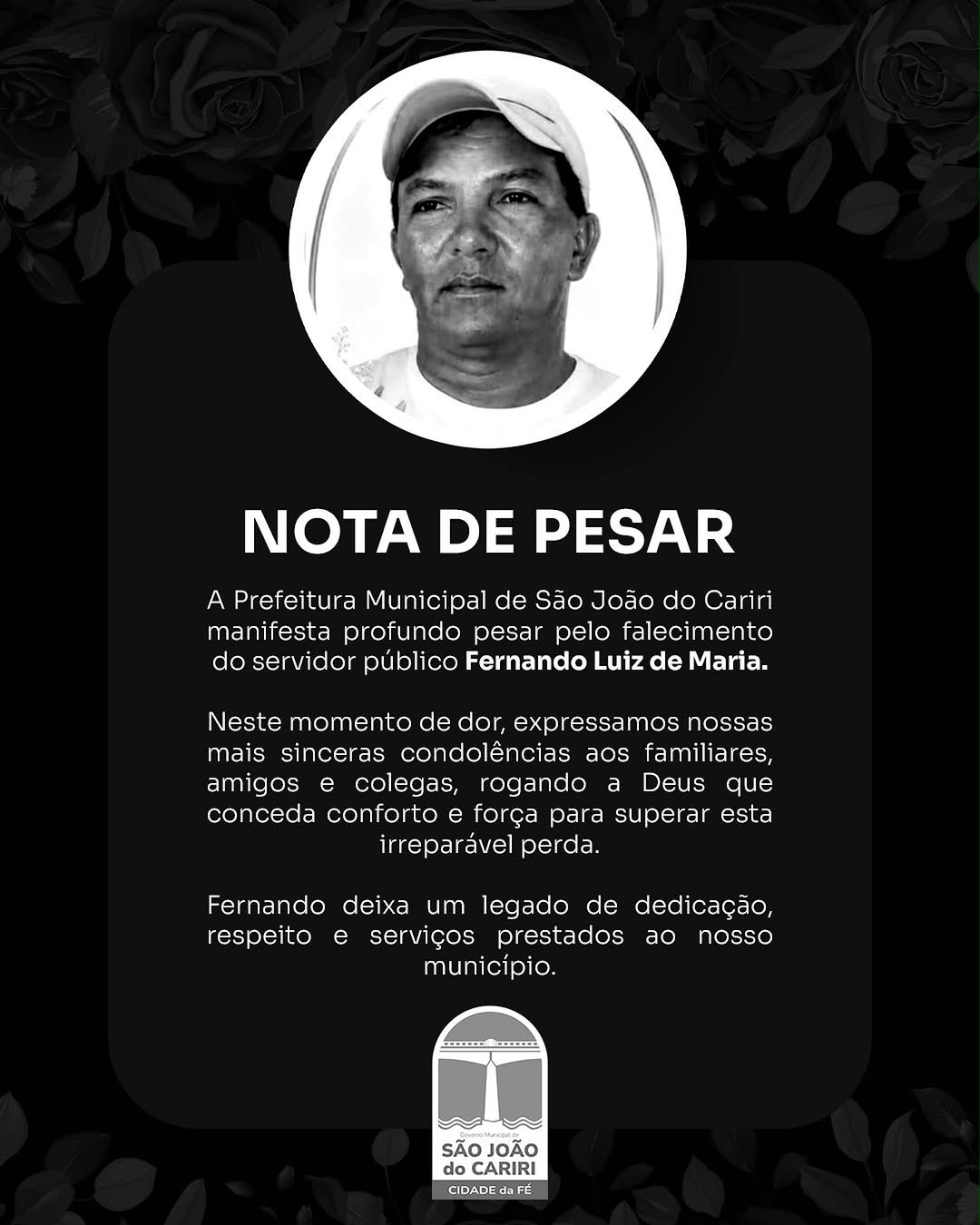 Publicação no Instagram