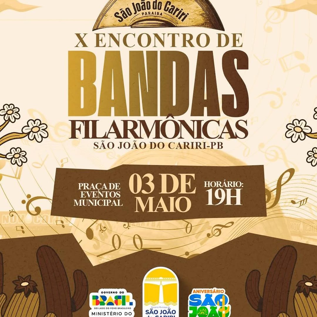 X Encontro de Bandas Filarmônicas Celebra Arte e Cultura em Maio